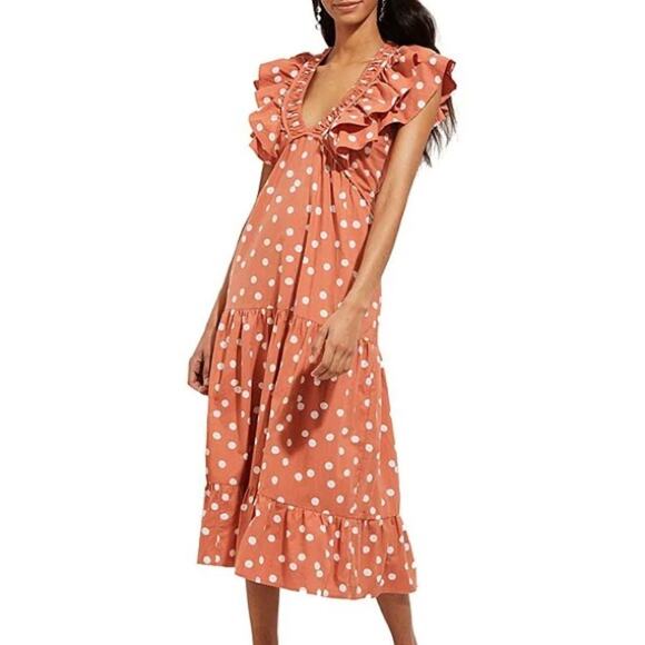 New Roller Rabbit Polkadot Tiered Dress - Picture 6 of 9